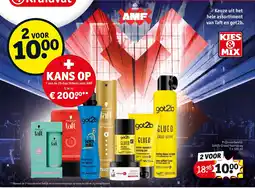Kruidvat Taft en got2b haarproducten aanbieding