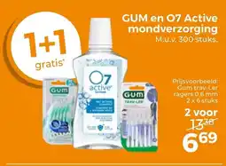 Trekpleister Gum en O7 Active Mondverzorging aanbieding