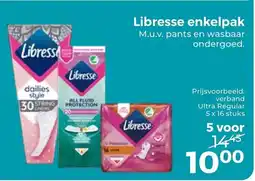 Trekpleister Libresse Enkelpak aanbieding