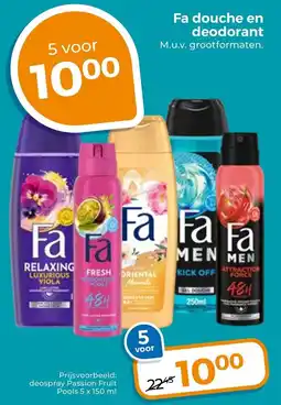 Trekpleister Fa Douche en Deodorant aanbieding