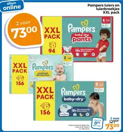 Trekpleister Pampers Luiers en Luierbroekjes XXL pack aanbieding