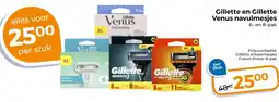 Trekpleister Gillette en Gillette Venus Navulmesjes aanbieding