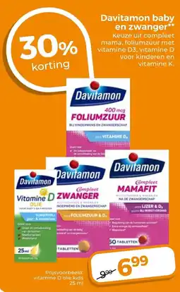 Trekpleister Davitamon baby en zwanger aanbieding