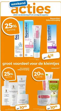 Trekpleister Bepanthen babyverzorging aanbieding