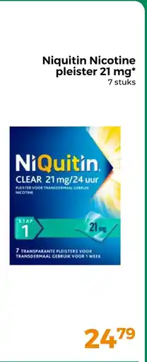 Trekpleister Niquitin Nicotine pleister 21 mg aanbieding