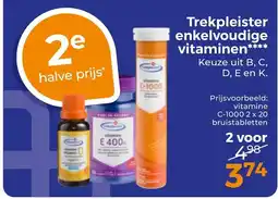 Trekpleister Trekpleister enkelvoudige vitamines**** aanbieding