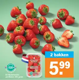 Albert Heijn AH Nederlandse aardbeien aanbieding