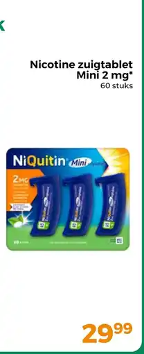Trekpleister NiQuitin Mini zuigtablet aanbieding