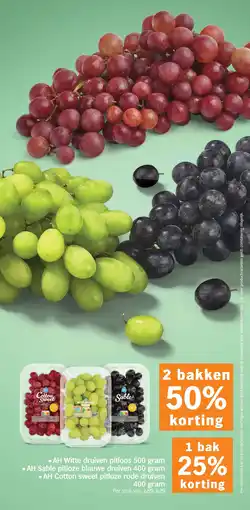 Albert Heijn AH Witte druiven pitloos aanbieding