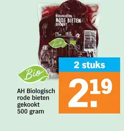 Albert Heijn AH Biologisch rode bieten gekookt aanbieding