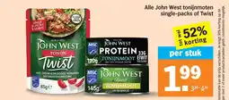 Albert Heijn Alle John West tonijnmoten aanbieding