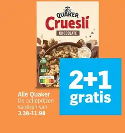 Albert Heijn Alle Quaker aanbieding