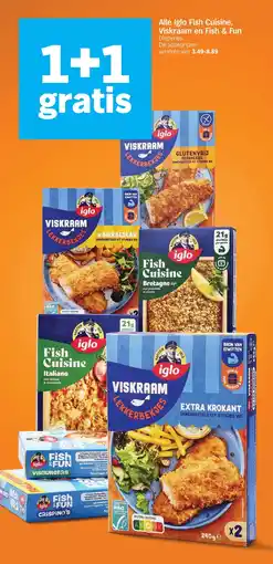 Albert Heijn Alle Iglo Fish Cuisine VisKraam en Fish & Fun aanbieding