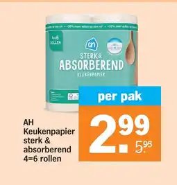 Albert Heijn AH Keukenpapier sterk & absorberend aanbieding
