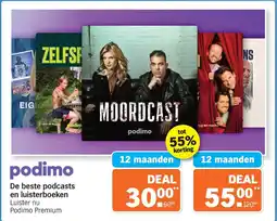 Albert Heijn Podimo De Beste Podcasts en Luisterboeken aanbieding