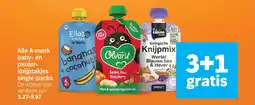 Albert Heijn Alle A-merk baby- en peuter-knijpzakjes aanbieding