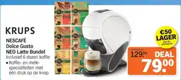 Albert Heijn Krups Nescafé Dolce Gusto NEO Latte Bundel aanbieding