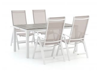 Kees Smit Bellagio Avenza/Fidenza 160cm dining tuinset 5-delig verstelbaar aanbieding