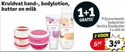 Kruidvat Kruidvat hand, bodylotion, butter en milk aanbieding