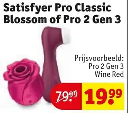Kruidvat Satisfyer Pro Classic Blossom of Pro 2 Gen 3 aanbieding