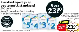Kruidvat Kruidvat opvolg en peutermelk standaard aanbieding
