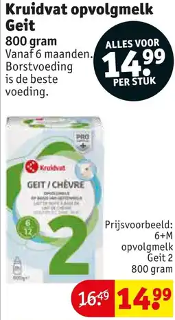 Kruidvat Kruidvat opvolg melk Geit aanbieding