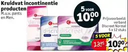 Kruidvat Kruidvat incontinentie producten aanbieding