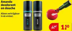 Kruidvat Amando deodorant en douche aanbieding