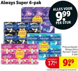 Kruidvat Always Super 6-pak aanbieding