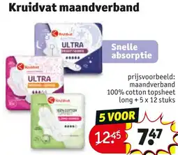 Kruidvat Kruidvat maandverband aanbieding