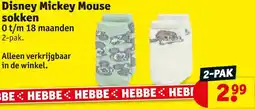 Kruidvat Disney Mickey Mouse sokken aanbieding