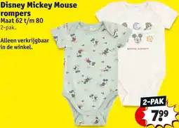 Kruidvat Disney Mickey Mouse rompers aanbieding