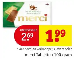 Kruidvat Merci tabletten aanbieding