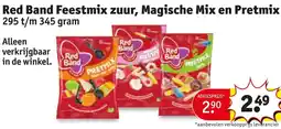 Kruidvat Red Band Feestmix zuur, Magische Mix en Pretmix aanbieding