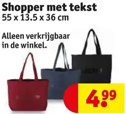 Kruidvat Shopper met tekst aanbieding