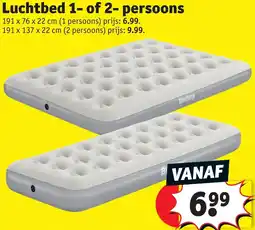 Kruidvat Luchtbed 1 of 2-persoons aanbieding