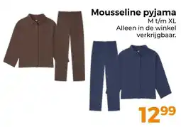 Trekpleister Mousseline pyjama aanbieding