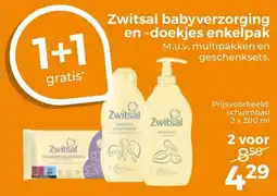 Trekpleister Zwitsal Babyverzorging en Doekjes Enkelpak aanbieding