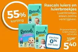 Trekpleister Rascals Luiers en Luierbroekjes aanbieding