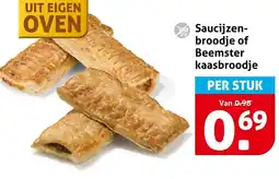 Hoogvliet Saucijzen-broodje of Beemster kaasbroodje aanbieding