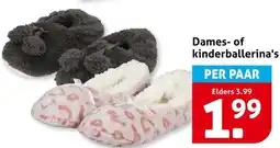 Hoogvliet Dames of kinderballerina's aanbieding