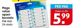 Hoogvliet Mega value opzetborstels aanbieding
