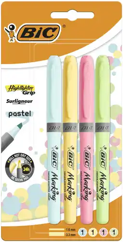 Dirk Bic Highlighters pastel aanbieding
