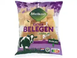 Hoogvliet Melkan Extra belegen kaasblokjes aanbieding
