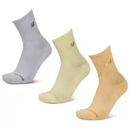 Foot Locker New Balance Midcalf 3 Pack Sokken Unisex - Wit - Maat 43-46 - Katoen aanbieding