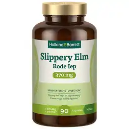 Holland & Barrett 1+1 gratis | Holland & Barrett Slippery Elm Rode Iep 370 mg - 90 capsules aanbieding