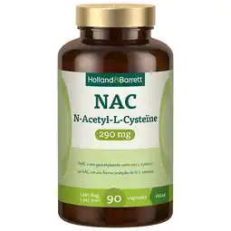 Holland & Barrett 1+1 gratis | Holland & Barrett NAC N-Acetyl-L-Cysteïne 290 mg - 90 capsules aanbieding