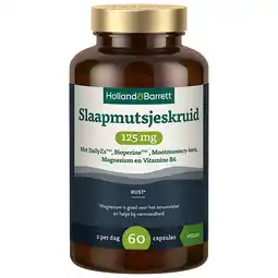 Holland & Barrett 1+1 gratis | Holland & Barrett Slaapmutsjeskruid 250 mg - 60 capsules aanbieding