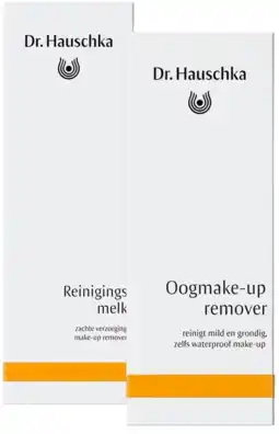 De Online Drogist Dr. Hauschka Oogmake-up Remover + Reinigingsmelk Combi aanbieding