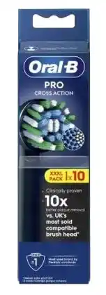 De Online Drogist Oral-B Opzetborstels Cross Action Zwart aanbieding